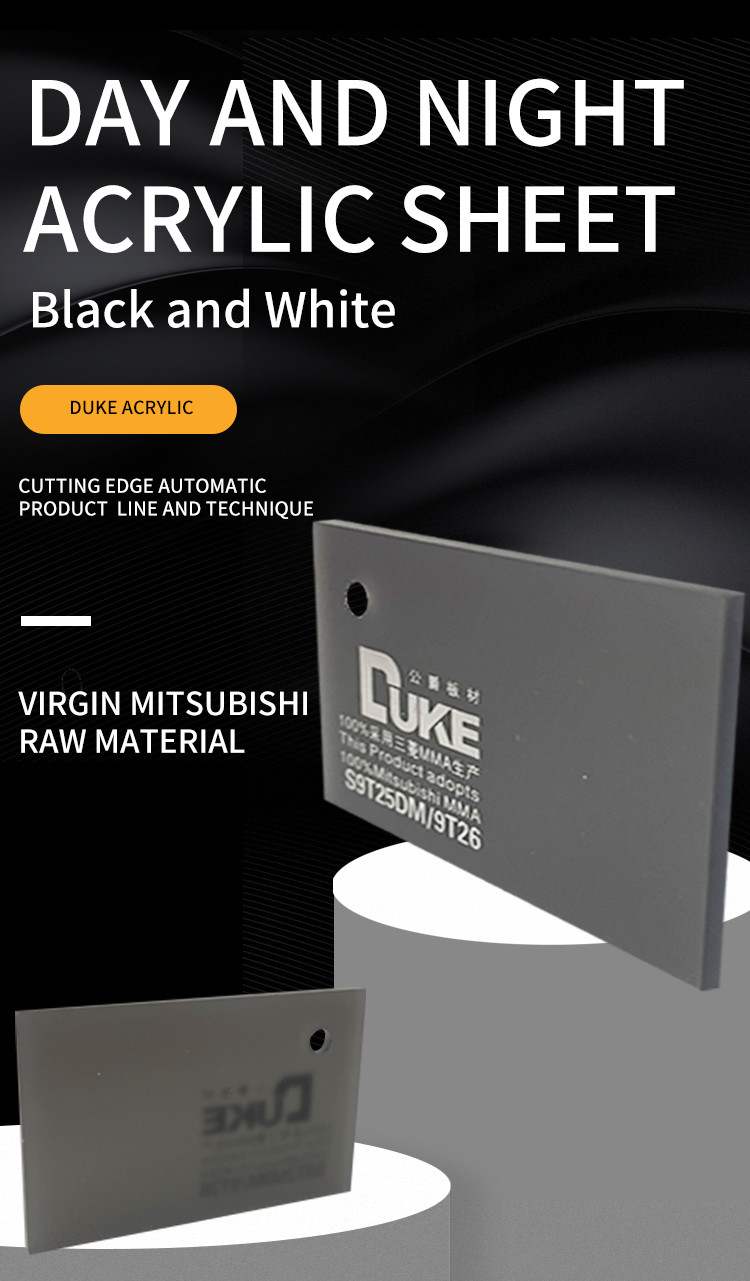 Duke Blue And White Day& Night Acrylic Sheet For Led Light Box Advertising Display
