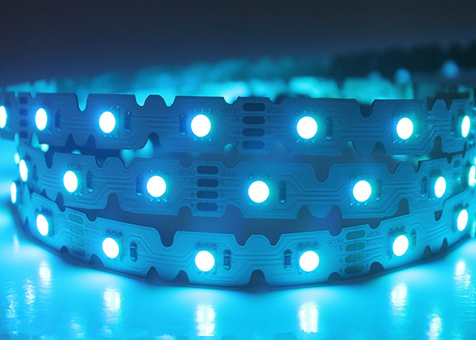 Super High Brightness Flexible LED Strip Lights IP20 S Type Plug In Heat Resistant PCB