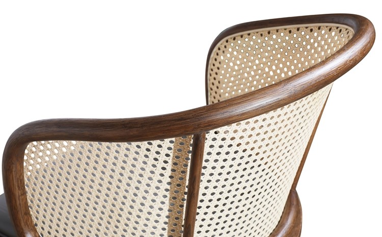 Mid Back PU Rattan Office Chairs