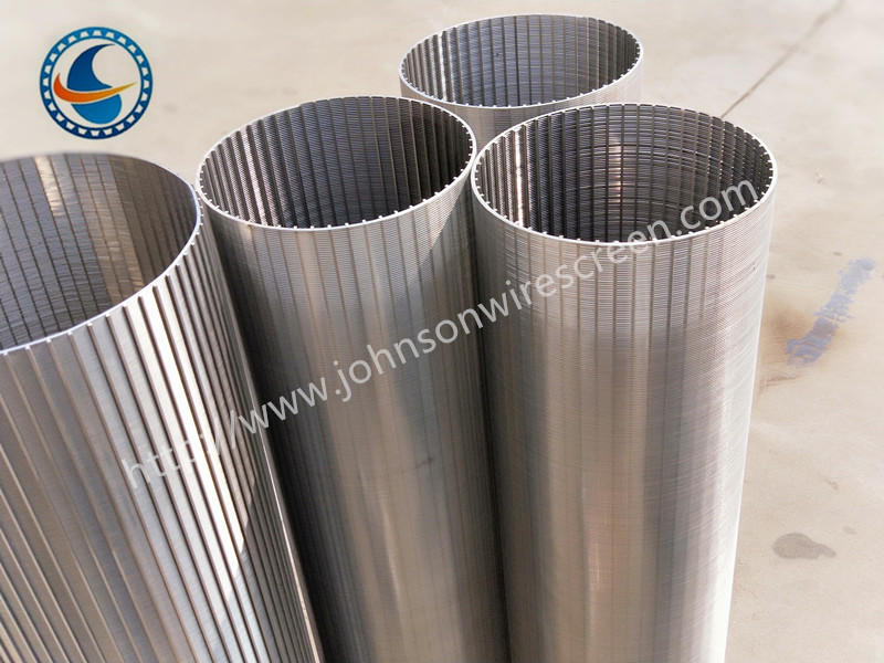 High Filtration Ss 304 Johnson Wire Screen V Shaped 0.25mm Slot