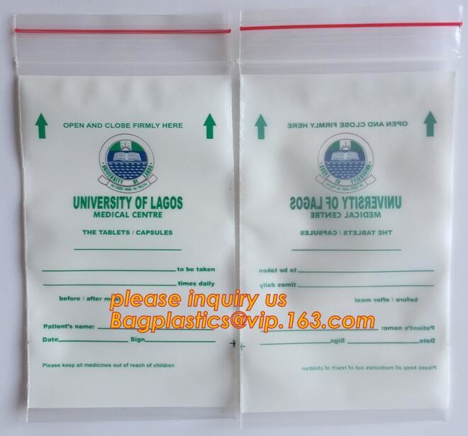 tablets pills packaging bag, poly medical dispenser k bag drug zipper bags reclosable bags, zipper bag medical min