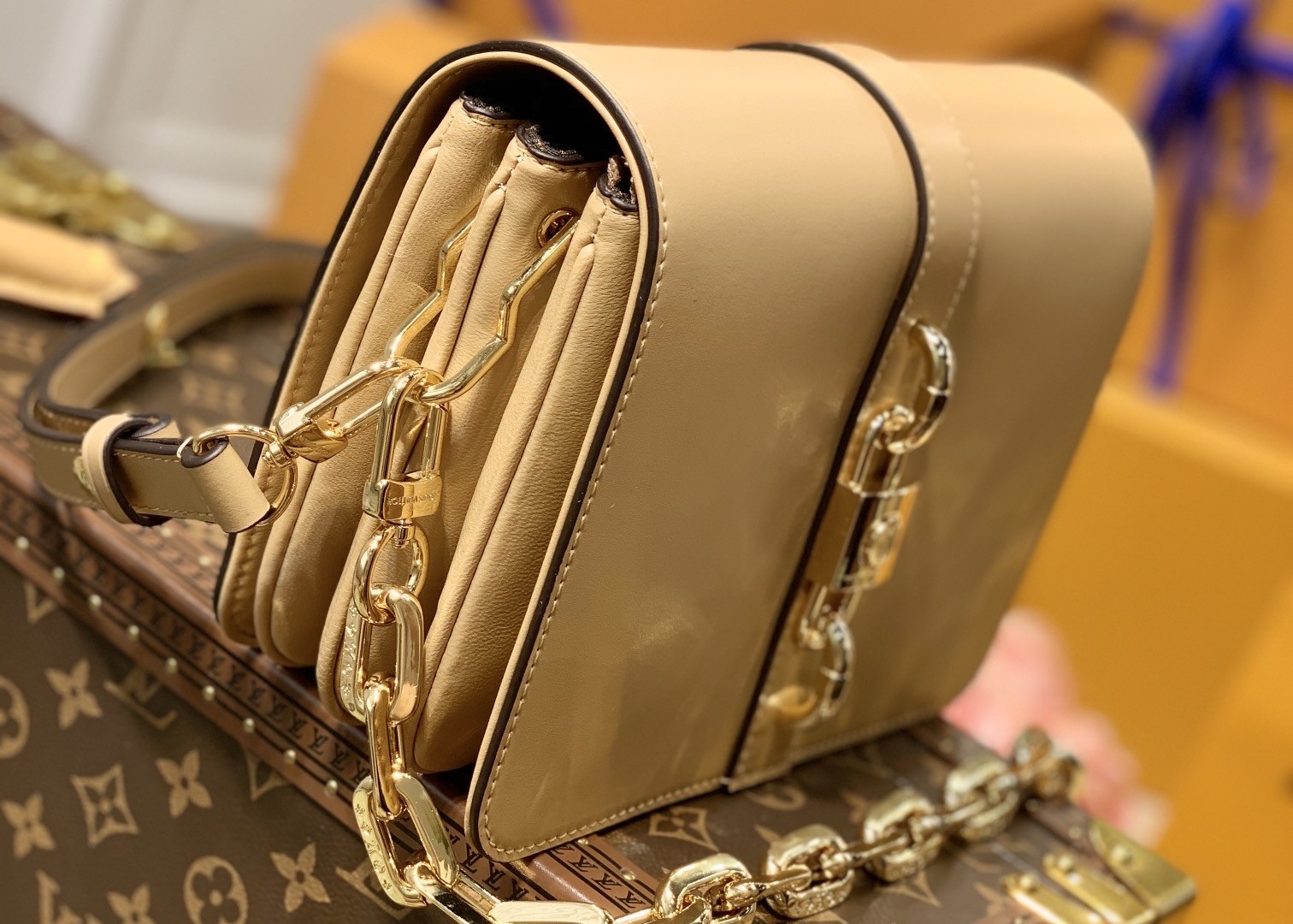 Khaki Luxury Cross Body Bag