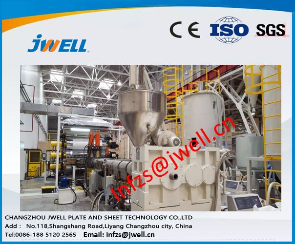 Jwell ABS / HIPS Plastic sheet extrusion line