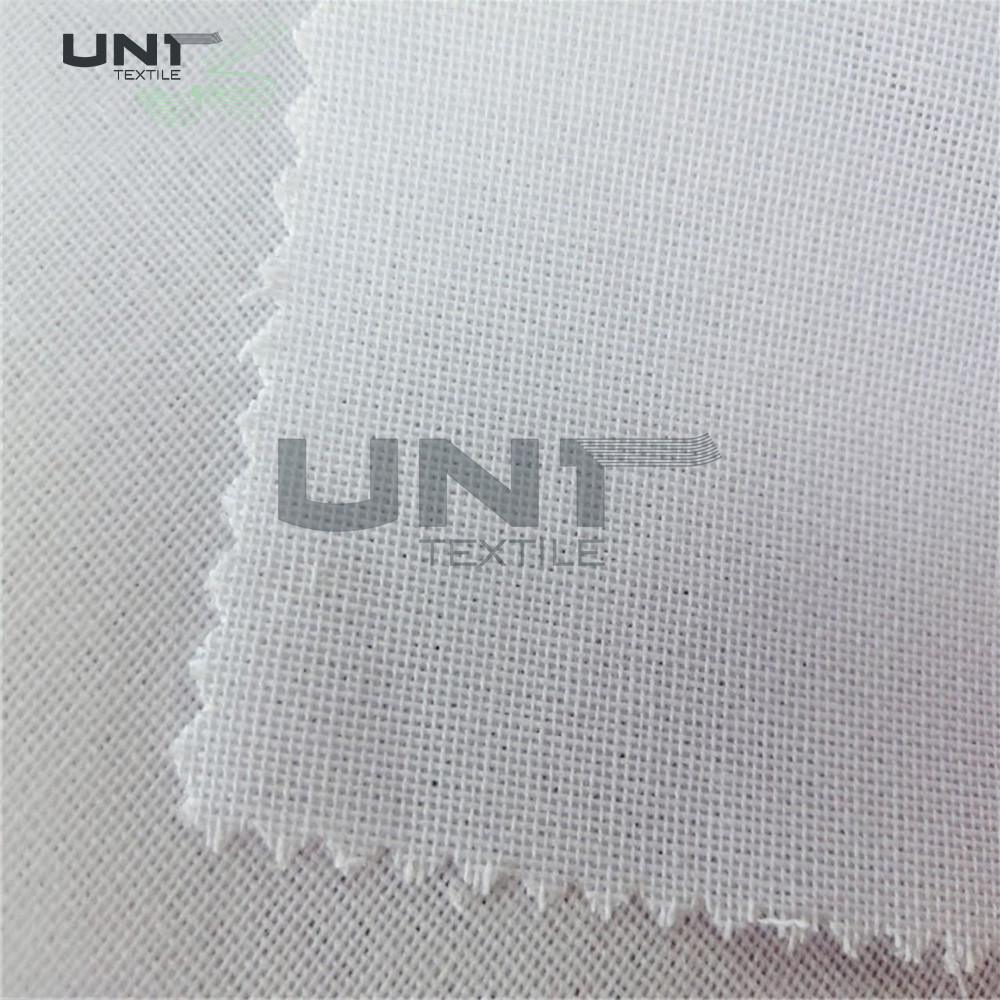 Soft Fusible Interlining Woven Interlining Adhesive 120gsm PES / LDPE Fusing