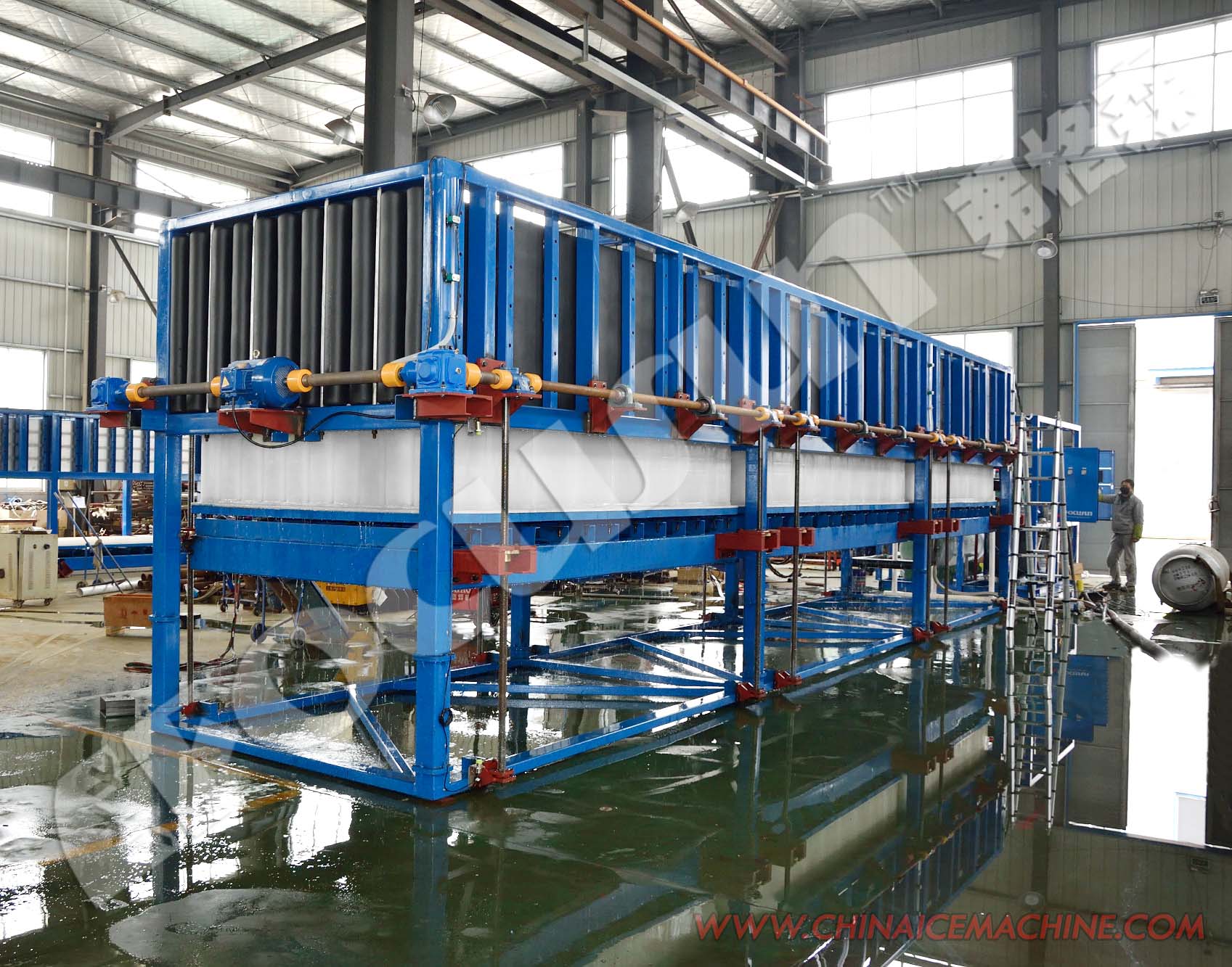 Water/Evaporative Cooling Block Ice Maker for Fishery Seafood and Drink Cooling System