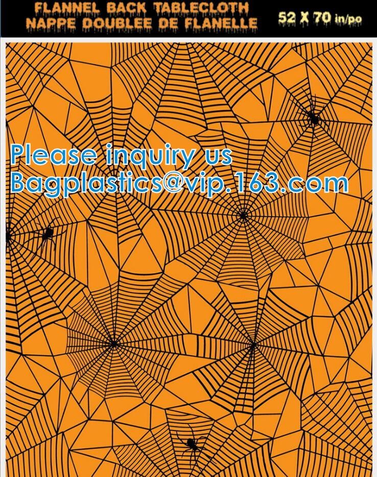 Vinyl Christmas Happy Halloween Banquet Event & Party Supplies Decoration Ployester Tablecloths Table Cover picnics