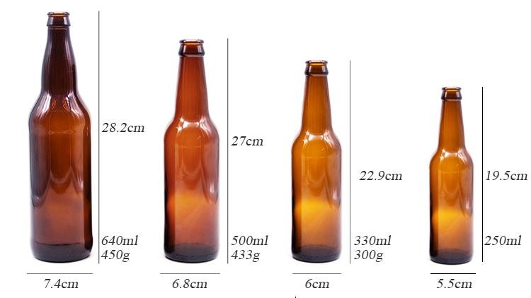 Cheap Price 640ml 1000ml Glass Soda Bottle Clear Brewing Bottle for Beer