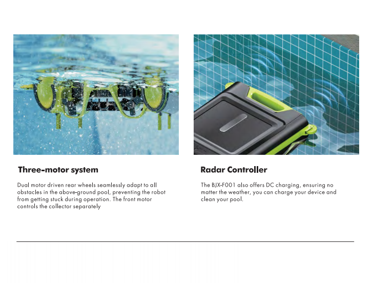 Remote Control Clear Swimming Pool Robot Automatic Cleaning Energy Saving