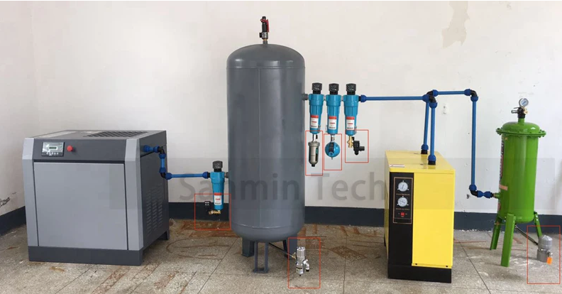 NBSANMINSE AD402 1/4 3/8 1/2 Auto Drain Air Source Treatment Pneumatic Components For Air Dryer Air Comperssor