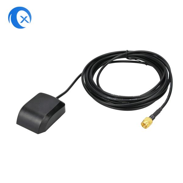 Quality 26dBi Magnetic Mount External Active GPS Antenna With 5 Meters RG174 Cable for sale