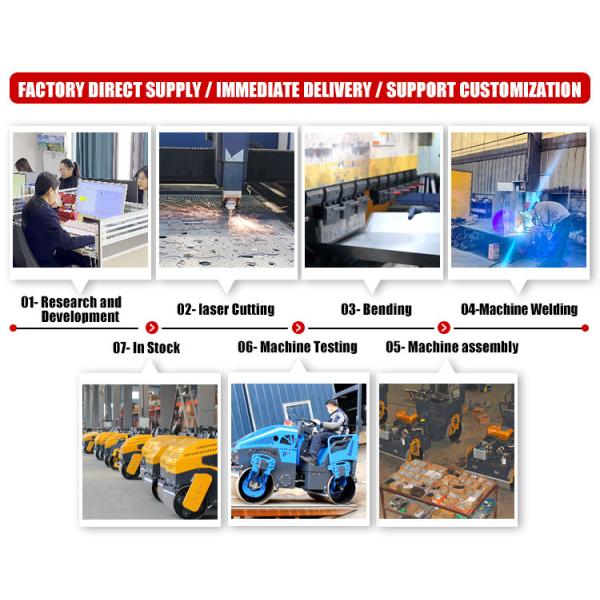 2ton Roller Hydraulic Double Steel Wheel Vibration Asphalt Compacts Small Road Construction Roller