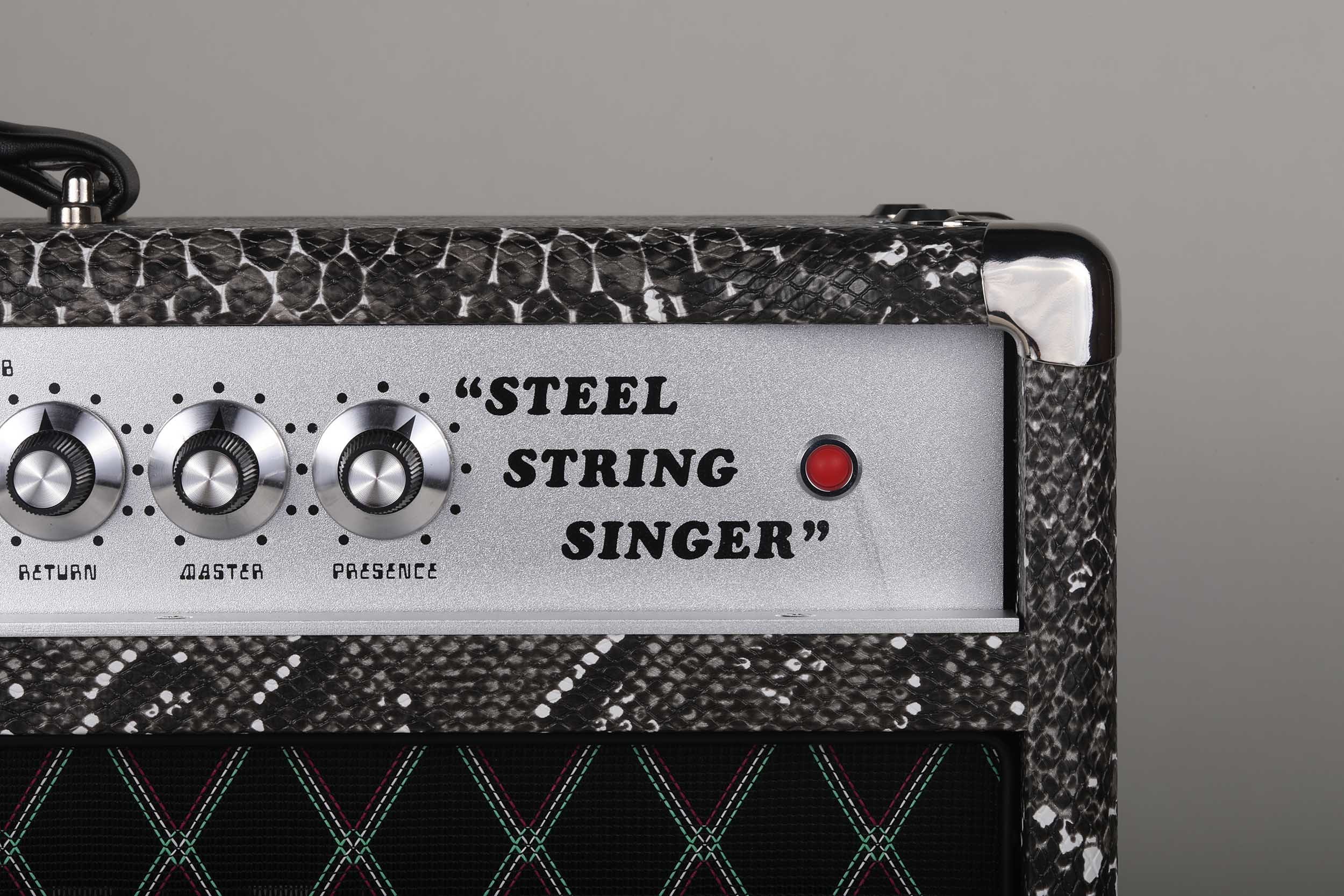 Custom DUMBLE TONE SSS Steel String Singer Tone Deluxe Handwired Guitar Amp Head 100W with Snake Tolex Vox Grill Cloth