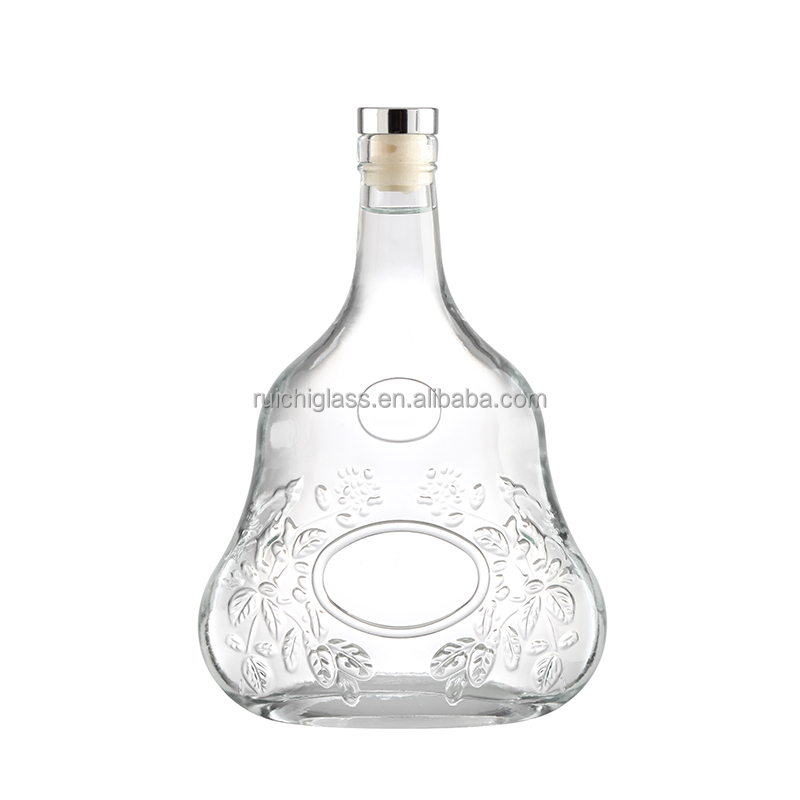 Custom Make Classic Design Brandy Glass Bottles for Party from Shandong Yuncheng