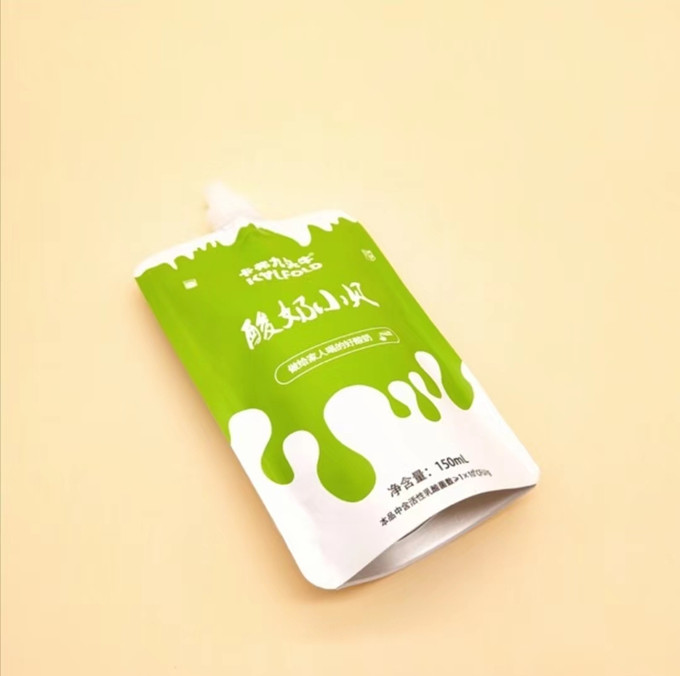 Biodegradable Custom Printed Stand Up Pouches Liquid Baby Milk / Jelly Food Pouch