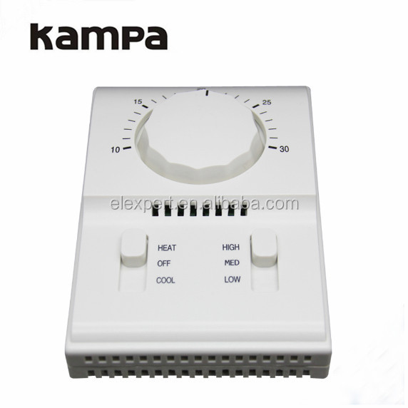 Mechanical Fan Coil Units Thermostat 3 Speed Room Thermostat