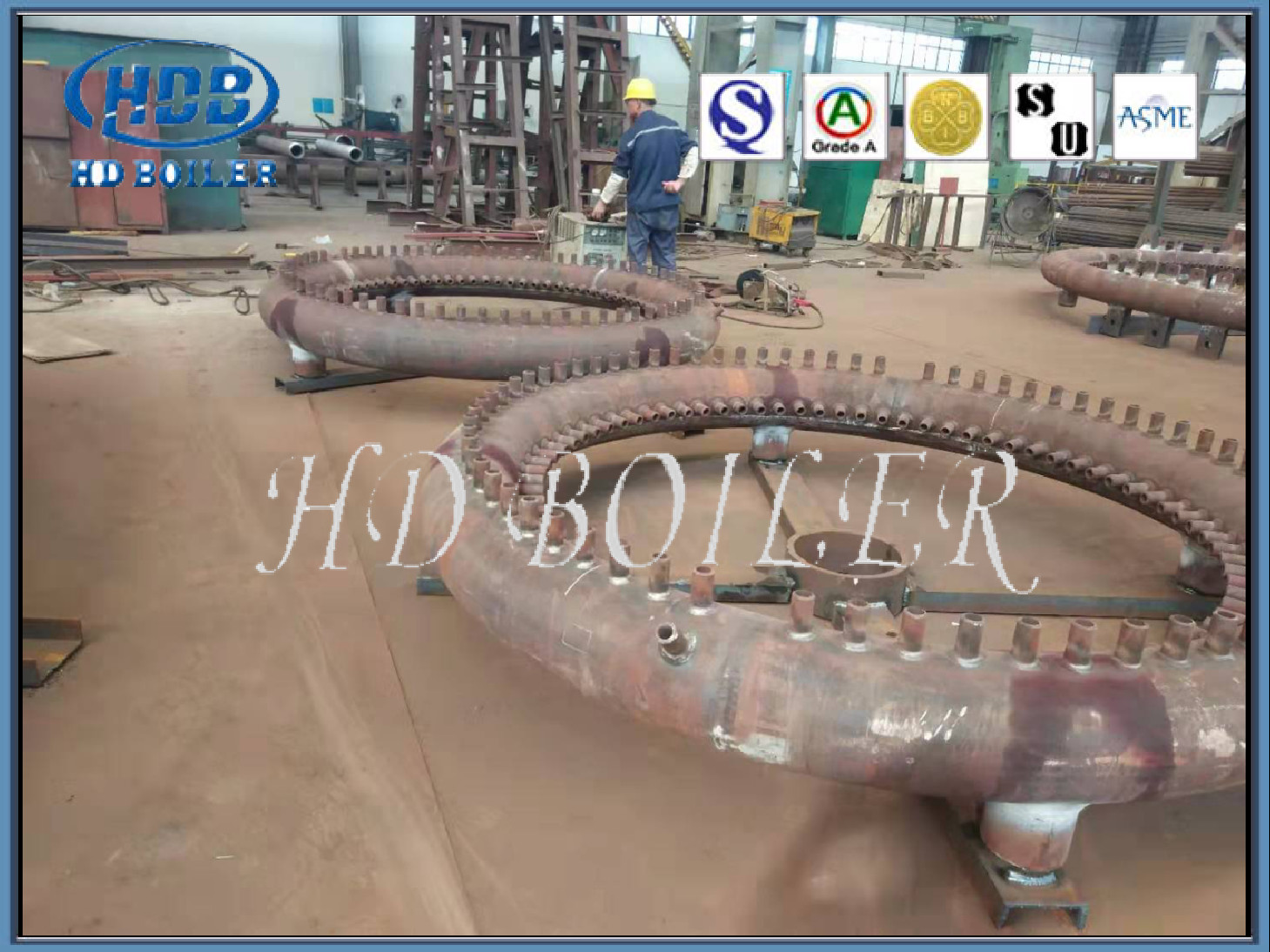 EN Passed Boiler Manifold Headers Energy Saving Industrial Boiler Parts Customized
