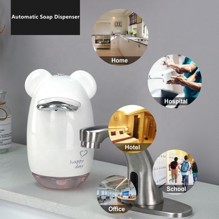USB Rechargeable Foaming Soap Dispenser ABS Desktop 200ML