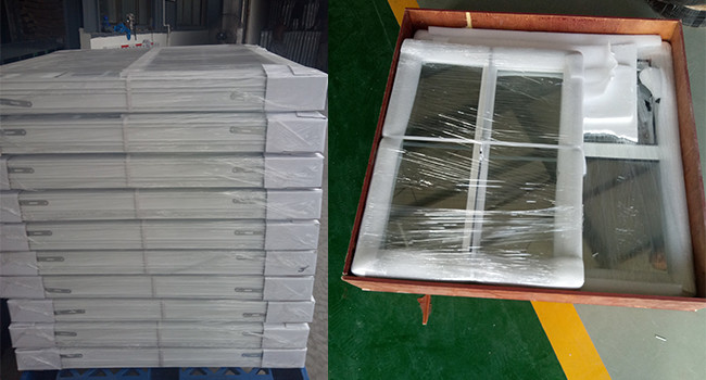 Lifting Victorian Sash UPVC Double Hung Window With Grill