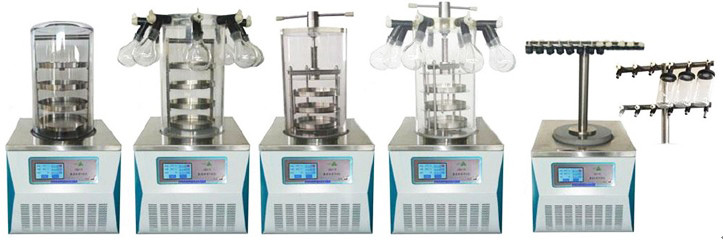 LGJ-12 0.12M2 Mini Vacuum Benchtop Freeze Dryer Lab Lyophilizer Real Time Alarm Display