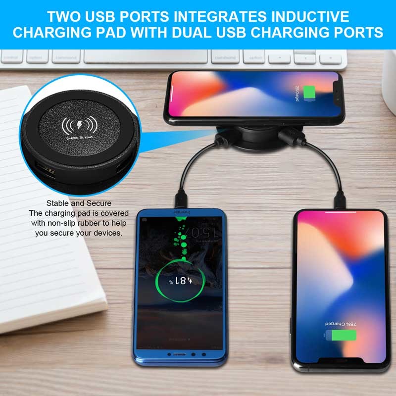 OEM Under Desk 10w 3 In 1 Wireless Charger Pad For Smart Iphone