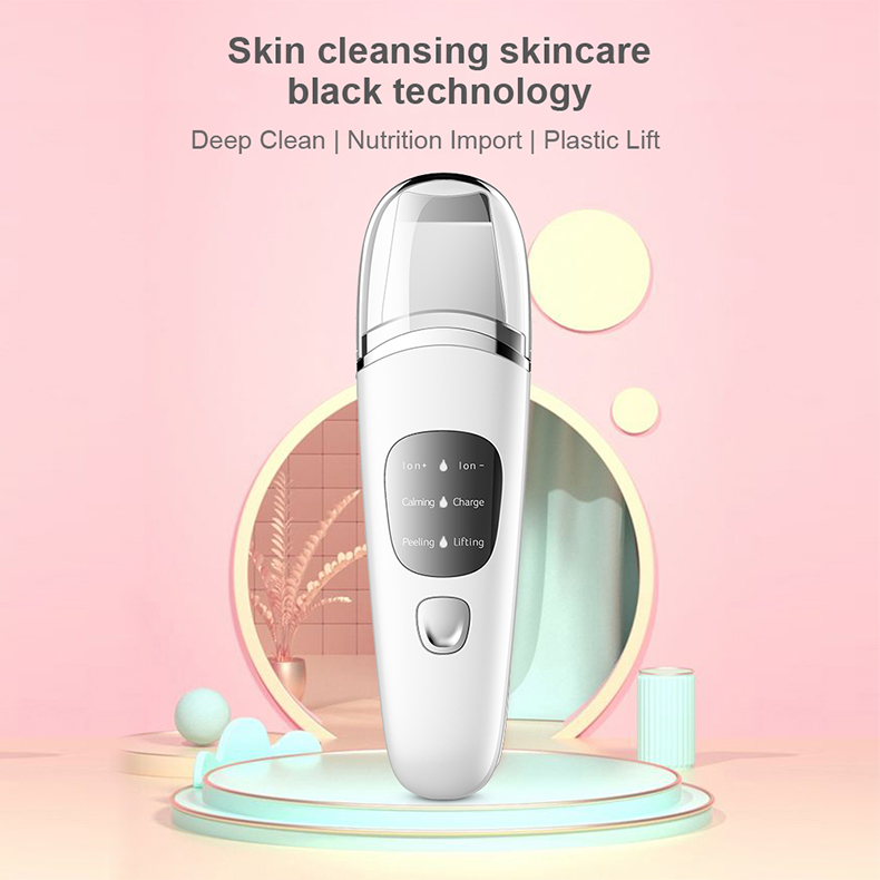 3 Modes Exfoliators Ultrasonic Skin Scrubber Spatula Waterproof