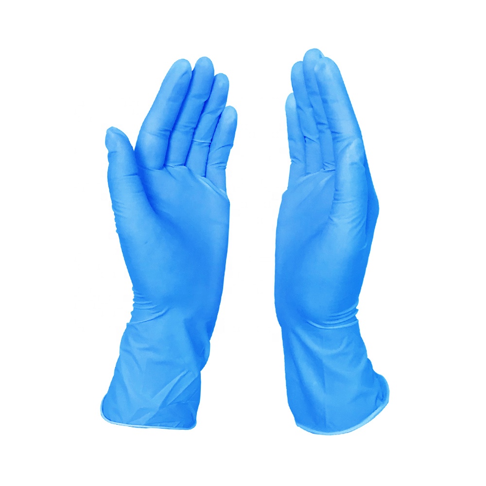 blue nitrile glove