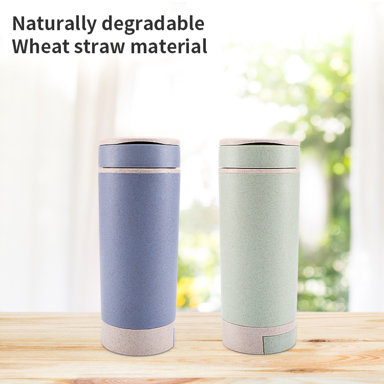18OZ Hot Sale Reusable and Environmental Cups BPA Free Wheat Straw Water Bottles