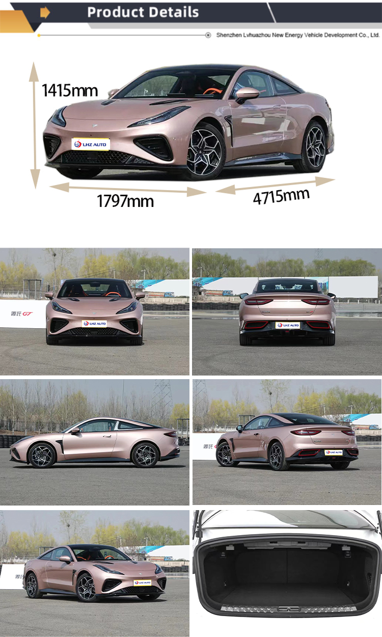 2024 's Best 4 Seater Electric Sports Car with 78.4KWH Battery and 3.9s Acceleration