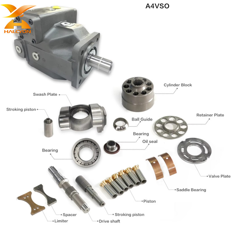 Oem Hydraulic Piston Pump A4vso Series A4vso71 A4vso125a4vso250 A4vso355 Hydraulic Piston Pump For Construction Machine