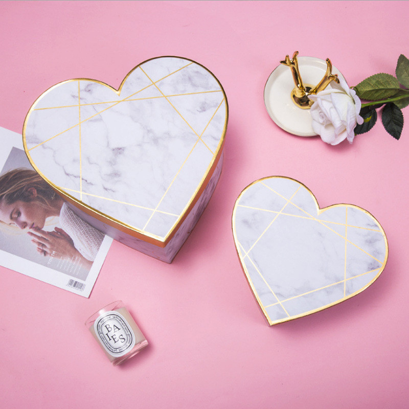 Small Octagon Pink Jewelry Gift Box With Ribbons For Jewelry Packaging