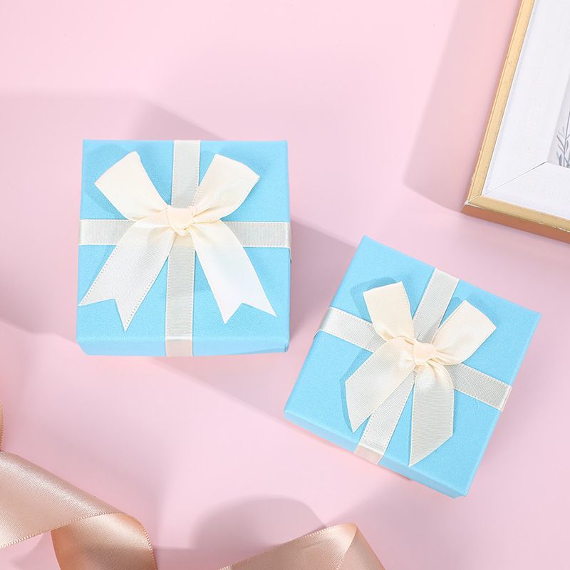 Foam Insert Lid and Base Cardboard Paper Packaging Gift Box, Luxury Ring Necklace Jewelry Box
