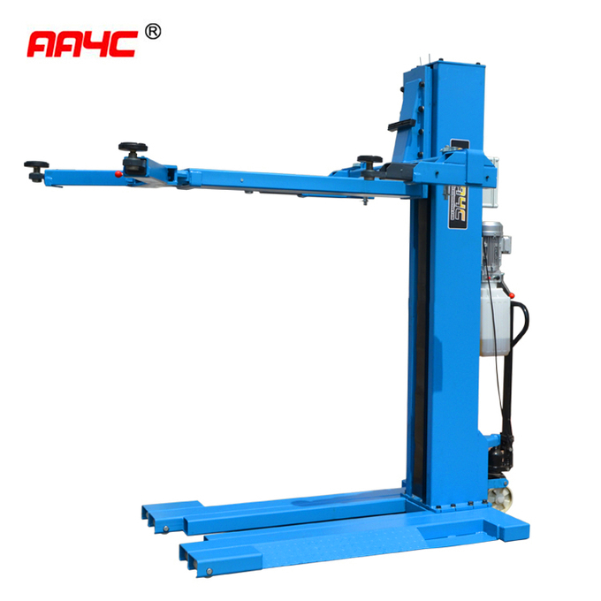 AA4C 1 Post Car Lift Hydraulic One Post Vehicle Lift Single Post Car Hoist 2.5T 1.8M Car Parking Lift