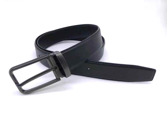 Pin Buckle Reversible 1.25'' Mens Leather Dress Belt