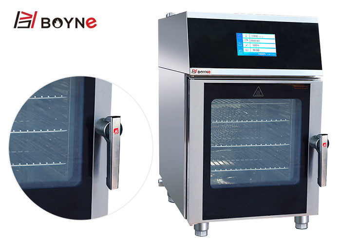 Commercial Electric Touch Sreen Steam Combi Oven High Efficiency 4 Deck Table Top CE Certification