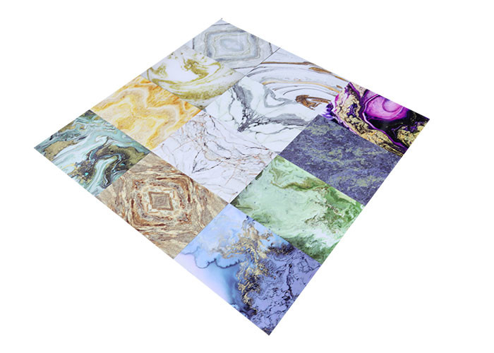 Interior Walls Decor PVC Marble Sheet 3D Printing UV Board