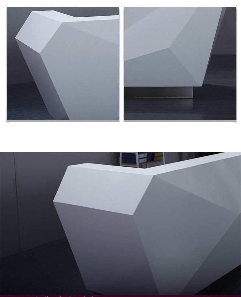 Fashionable Shape Reception Desk Display Case Luxury For High End Company