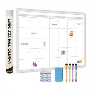 China ODM Laminated Dry Erase Posters Removable Wall Mounted Monthly Planner Large Size on sale