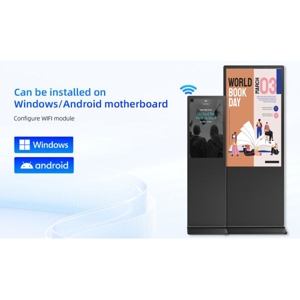 32 INCH Advertising Display Digital Signage Floor Sign Stands