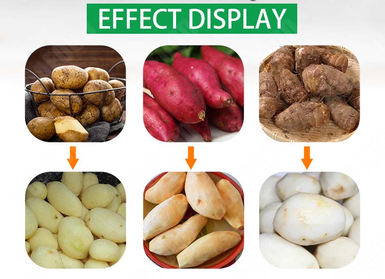 Industrial Electric Potato Processing Machine Roller Peeling Cleaning Machine