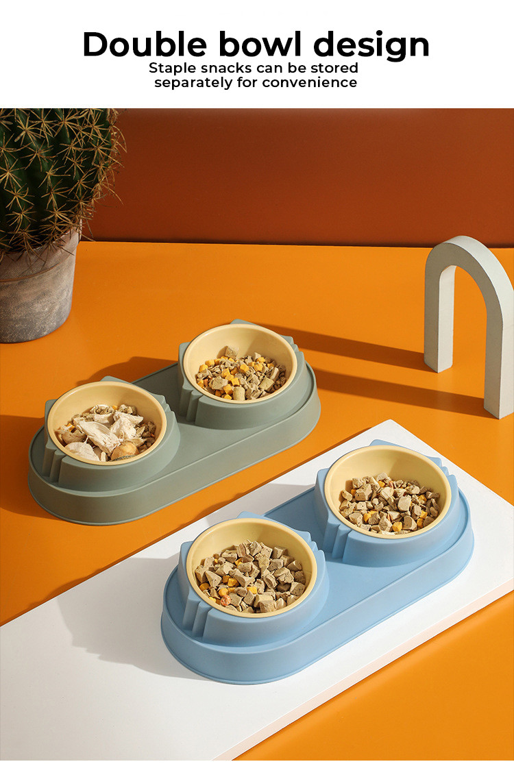Customizable Ceramic Pet Food Bowl with Stainless Steel Material