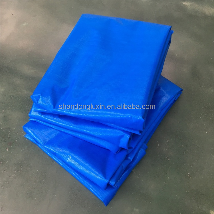 2024 PE Tarpaulin Stripe HDPE Fabric Waterproof Blue Poly Tarp for Outdoor-Agriculture