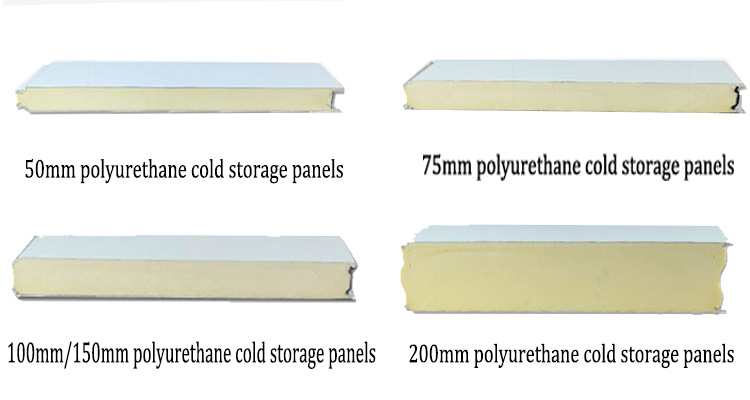 Polyurethane Cold Room Panels 100mm 150mm Thermal Conductivity 0.022W/mK