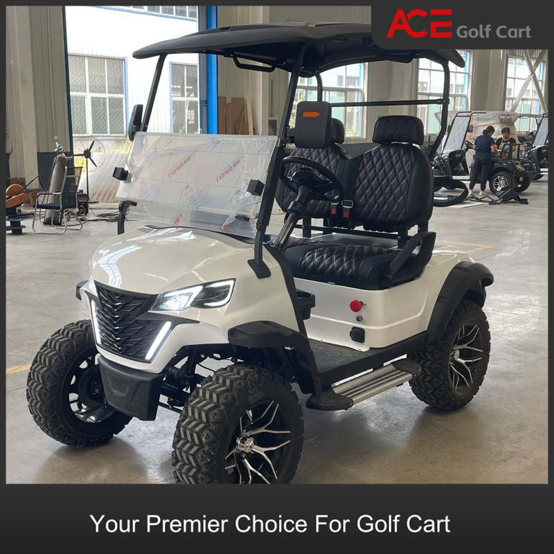 Custom Electric Mini Golf Buggy Top Speed 35km/H Golf Carts White Color