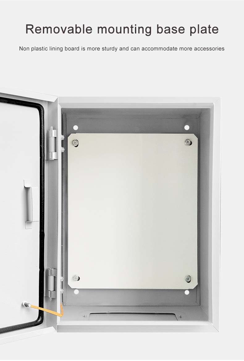 Steel Electrical Junction Box Indoor & Outdoor Electrical Enclosure Box Wall Mounted Waterproof&Dustproof Metal Box