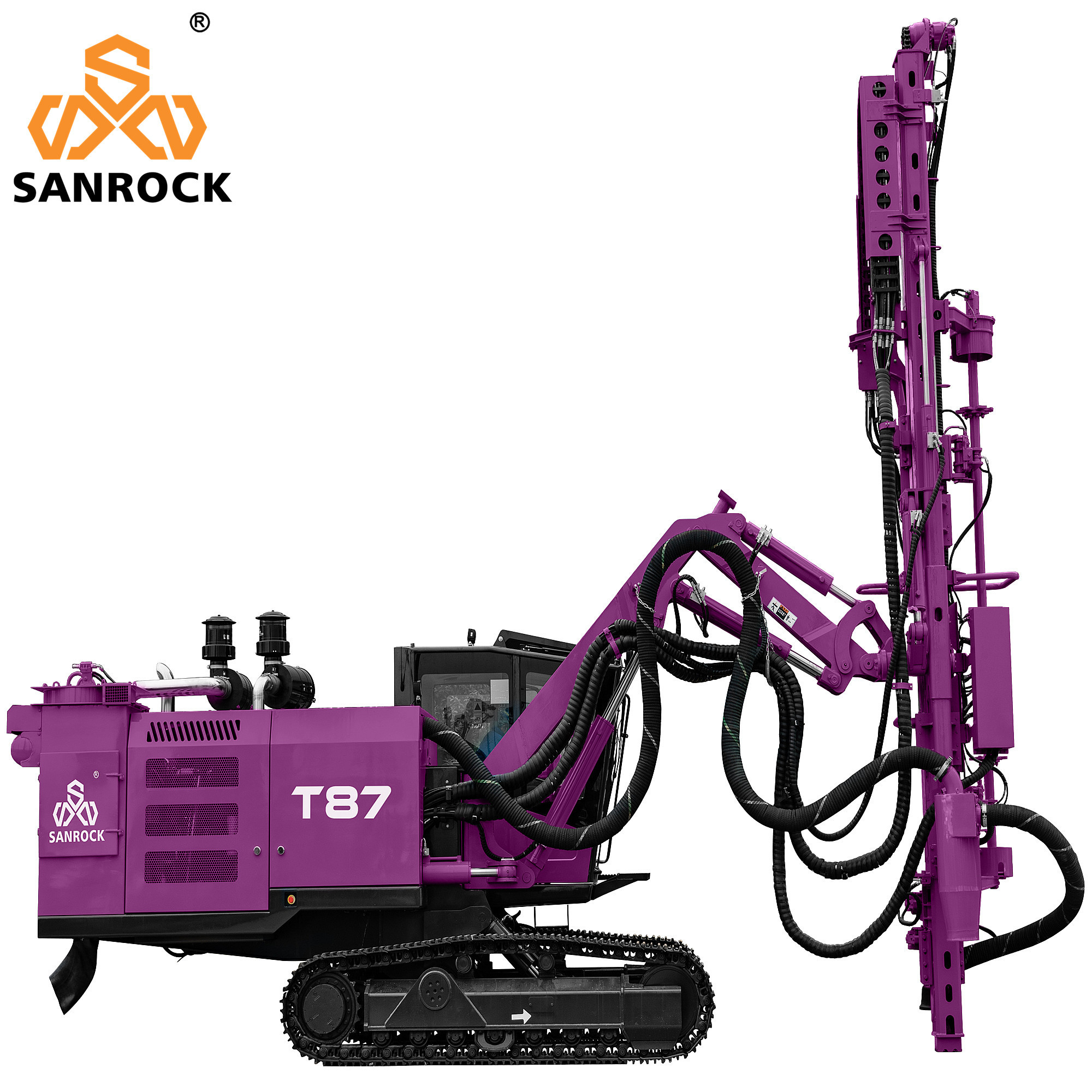 Top Hammer Hydraulic Drilling Rig Blast Hole 24m Deep Crawler Mining DTH Drilling Rig