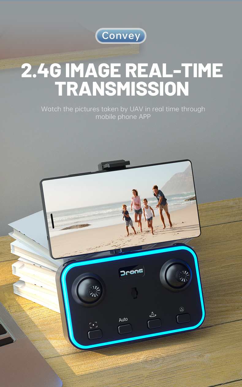 50M Dual Camera Battery Powered Drones WIFI FPV RC Drone For Beginner