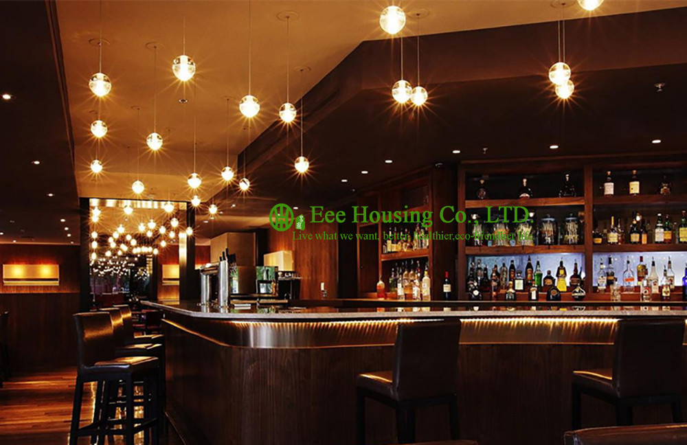 Beautiful Color Crystal Sphere Lamp Led Bulb Lighting Pendant Light