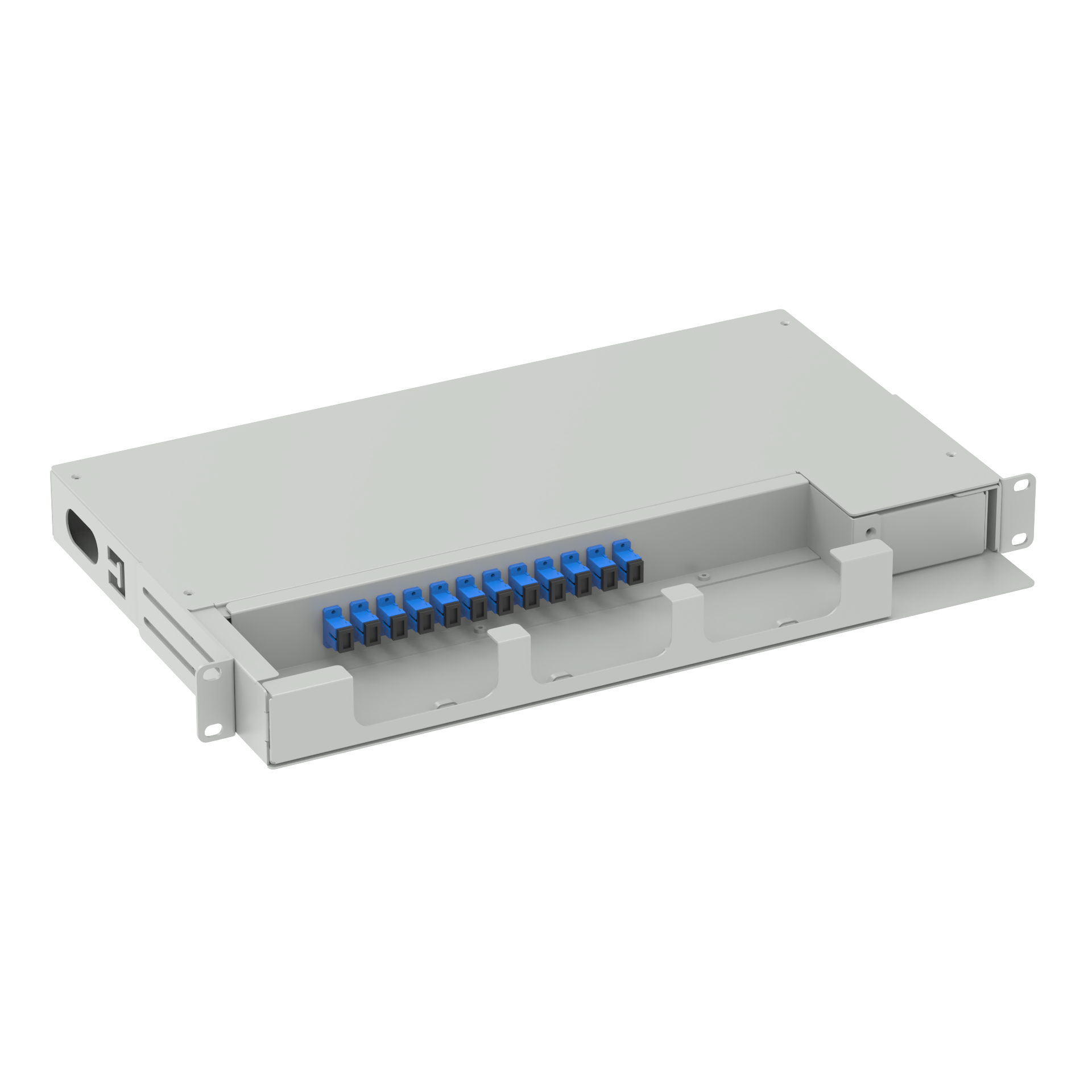 ODN Network 19 Inch Swing Patch Panel Fiber Optic Equipment with 12 Cores SC UPC Type 5