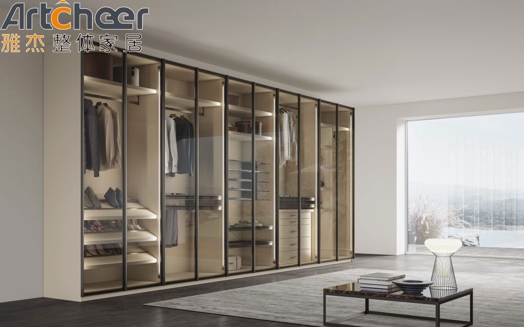 Aluminium Profile Walk In Wardrobe Closet The Ideal Choice for Modern Bedroom Furniture Design