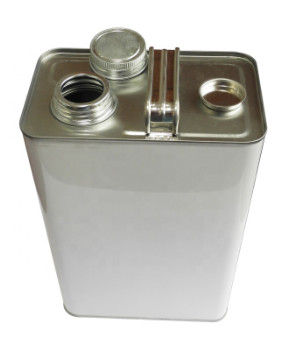 4L Engine Oil Tin Can Metal Handle Lids Square Tin Containers